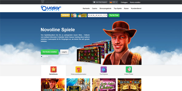 Quasar Gaming Book of Ra Novoline online spielen bei der Stargames Alternative